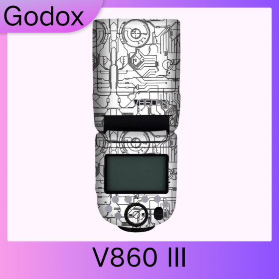 Flash Godox  V860 III  - Pele câmera, adesivo câmera - com alta resistência a arranhões, à prova d'água e com design elegante.